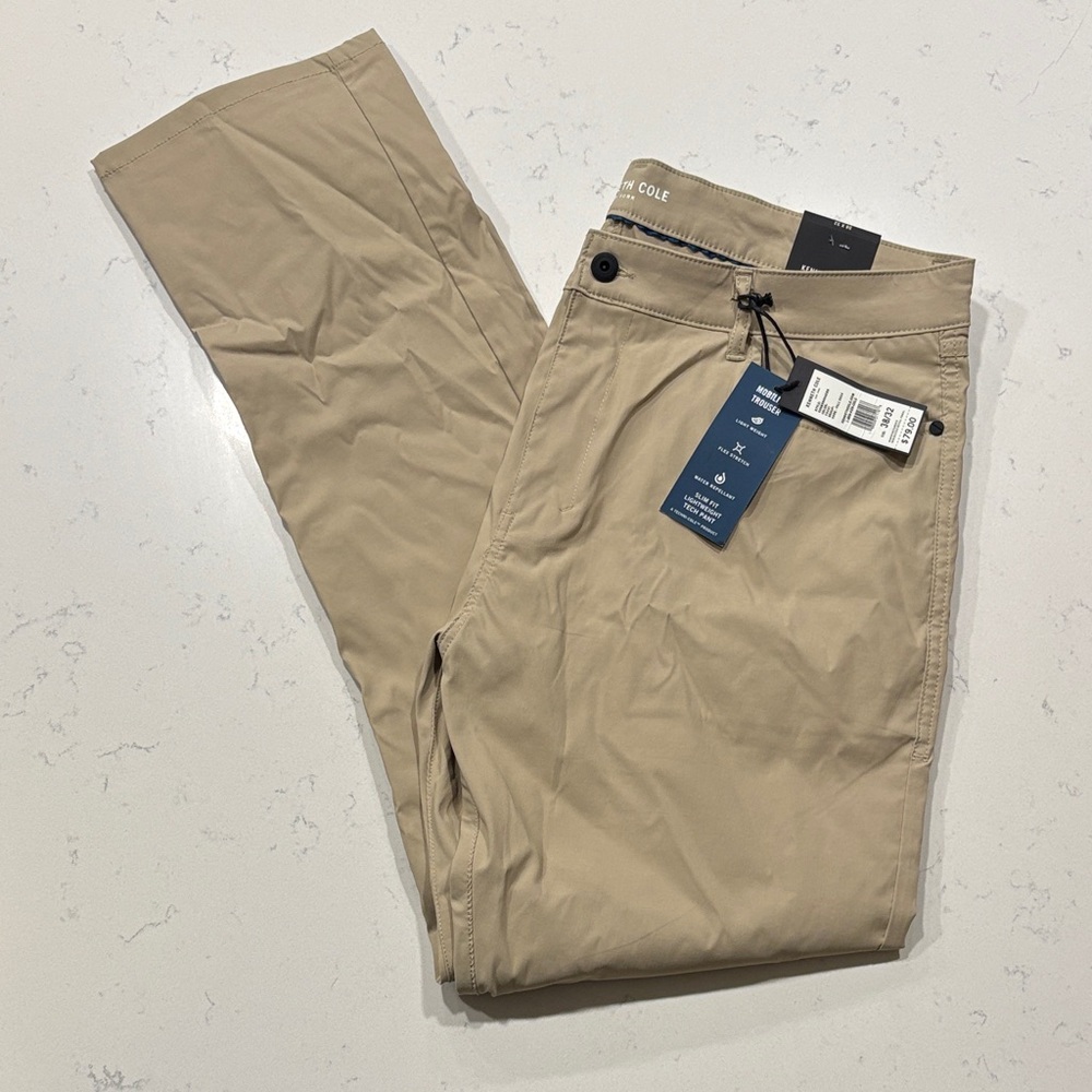 Kenneth Cole Men's Tan Chinos